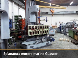 Spianatura motore marino Guascor